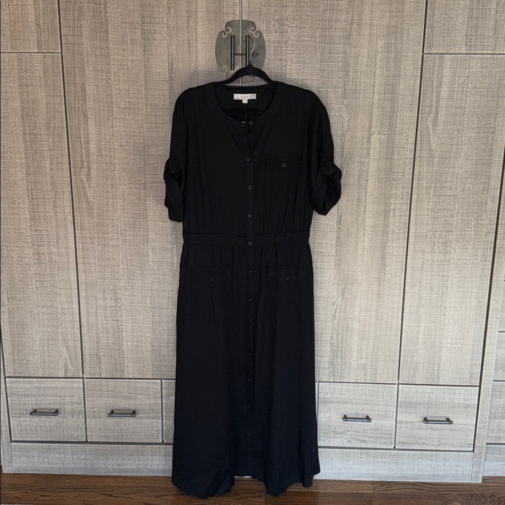 LOFT Utility‎ Midi Pocket Dress